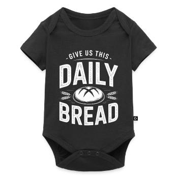 Typographie en Audace de Daily Bread - Body à manches courtes Premium Bébé - noir - Devant