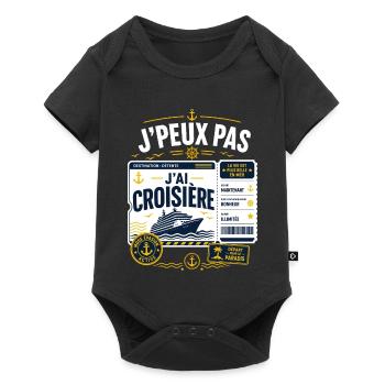 J'Peux Pas J'Ai Croisière Destination Détente - Body à manches courtes Premium Bébé - noir - Devant