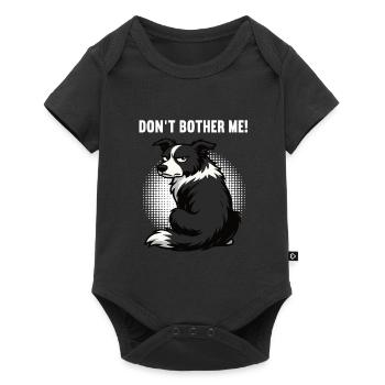 Ne m’embête pas Border Collie Amant - Body à manches courtes Premium Bébé - noir - Devant