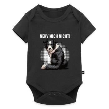Nerv Mich Nicht Border Collie Colliebesitzer  - Baby Premium Kurzarmbody - Schwarz - Vorne