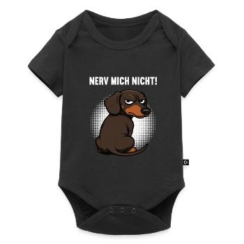 Nerv Mich Nicht Dackel Dackelbesitzer Dackelhalter - Baby Premium Kurzarmbody - Schwarz - Vorne