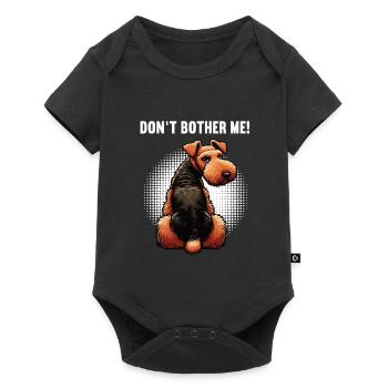 Don't Bother Me Airedale Terrier Airedale Lover - Baby Premium short-sleeve bodysuit - black - Front
