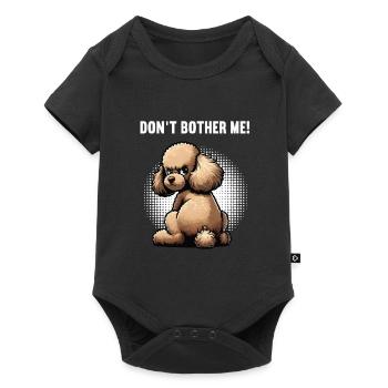 Ne me dérange pas Propriétaire de caniche Tenant à caniche - Body à manches courtes Premium Bébé - noir - Devant