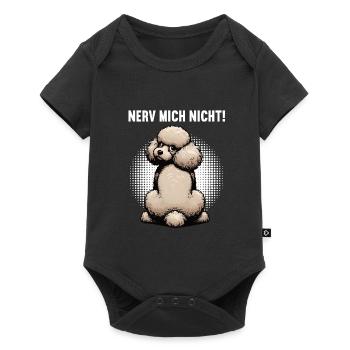 Nerv Mich Nicht Pudel Pudelbesitzer Pudelliebhaber - Baby Premium Kurzarmbody - Schwarz - Vorne