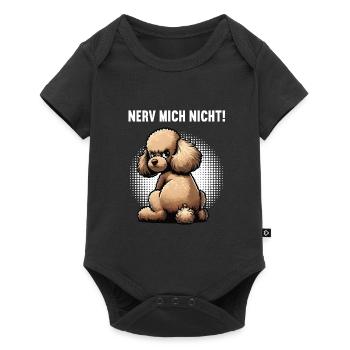 Nerv Mich Nicht Pudel Pudelbesitzer Pudelliebhaber - Baby Premium Kurzarmbody - Schwarz - Vorne