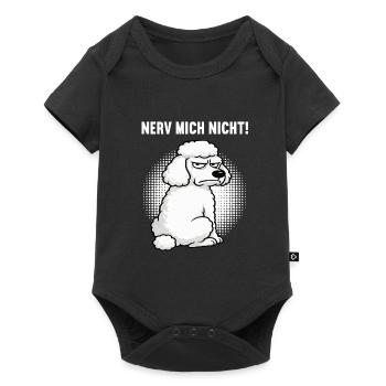 Nerv Mich Nicht Pudel Pudelbesitzer Pudelliebhaber - Baby Premium Kurzarmbody - Schwarz - Vorne