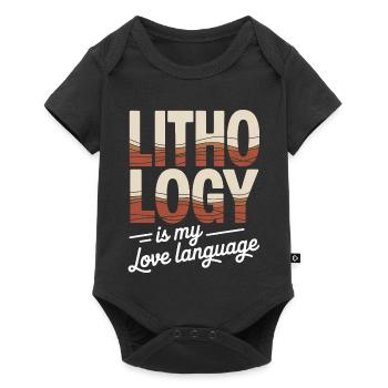T-shirt Lithology Love Language - Body à manches courtes Premium Bébé - noir - Devant