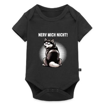 Nerv Mich Nicht Husky Huskys Sibirischer Husky - Baby Premium Kurzarmbody - Schwarz - Vorne