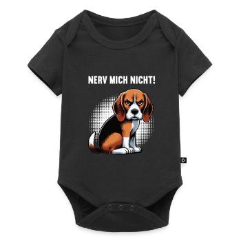 Nerv Mich Nicht Beagle Beaglebesitzer Beaglehalter - Baby Premium Kurzarmbody - Schwarz - Vorne