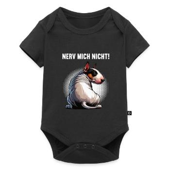 Nerv Mich Nicht Miniatur Bullterrier Bully Bullys - Baby Premium Kurzarmbody - Schwarz - Vorne