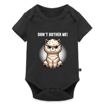 Ne me dérange pas, Alpaga Lama, Alpaga Propriétaire d’Alpagas, Alpagas - Body à manches courtes Premium Bébé - noir - Devant