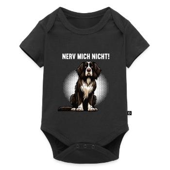 Nerv Mich Nicht Münsterländer Münsterländerhalter - Baby Premium Kurzarmbody - Schwarz - Vorne