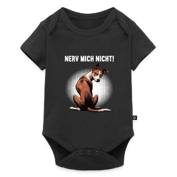 Nerv Mich Nicht Podenco Podencos Podencoliebhaber  - Baby Premium Kurzarmbody - Schwarz - Vorne