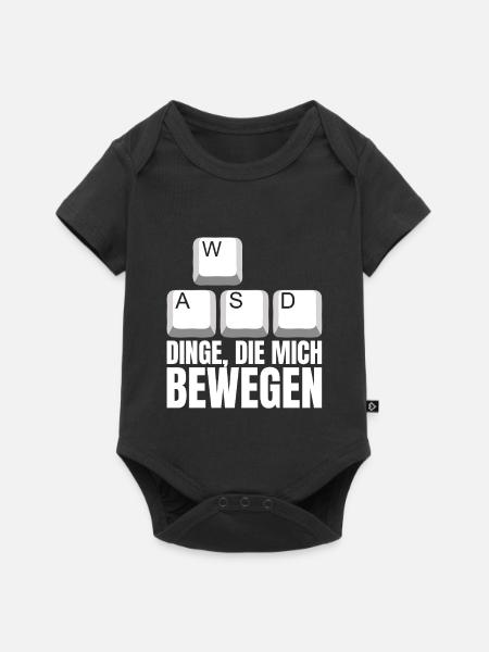 WASD Dinge Die Mich Bewegen - Baby Premium Kurzarmbody - Schwarz