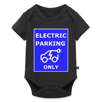 Electric Car Parking Sign - Baby Premium short-sleeve bodysuit - black - Front