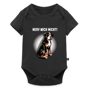 Nerv Mich Nicht Appenzeller Sennenhund Sennenhunde - Baby Premium Kurzarmbody - Schwarz - Vorne