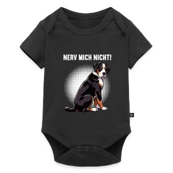 Nerv Mich Nicht Appenzeller Sennenhund Sennenhunde - Baby Premium Kurzarmbody - Schwarz - Vorne