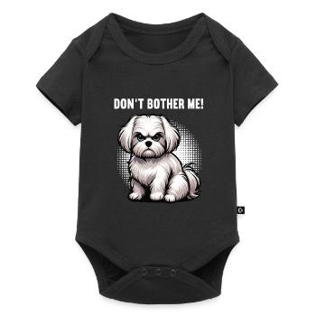 Ne me dérange pas Malteser Propriétaire Maltese Maltese - Body à manches courtes Premium Bébé - noir - Devant