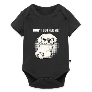 Ne me dérange pas Malteser Propriétaire Maltese Maltese - Body à manches courtes Premium Bébé - noir - Devant