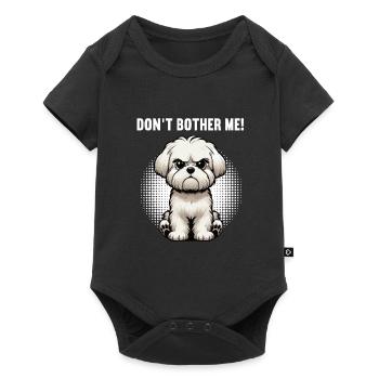 Ne me dérange pas Malteser Propriétaire Maltese Maltese - Body à manches courtes Premium Bébé - noir - Devant