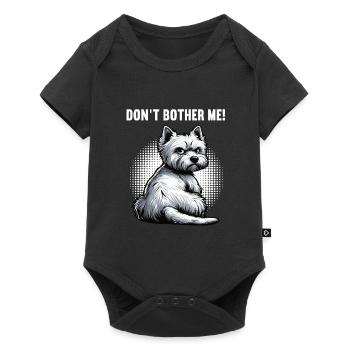 Ne me dérange pas Westie, terrier highland de l’Ouest - Body à manches courtes Premium Bébé - noir - Devant