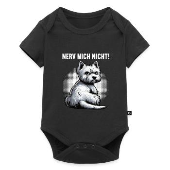 Nerv Mich Nicht West highland terrier Westie  - Baby Premium Kurzarmbody - Schwarz - Vorne