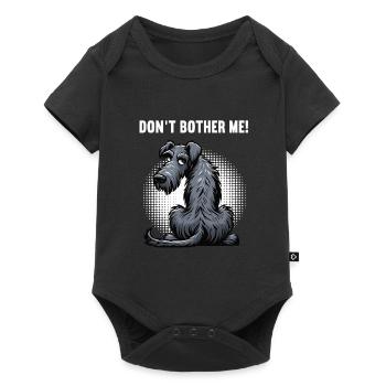 Ne me dérange pas, Propriétaire de chien de loups-loup irlandais - Body à manches courtes Premium Bébé - noir - Devant