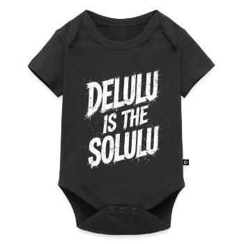 Delulu est le Solulu - Body à manches courtes Premium Bébé - noir - Devant
