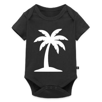 Palm Tree Summer Beach Vacation Sea Travel Gift - Baby Premium short-sleeve bodysuit - black - Front