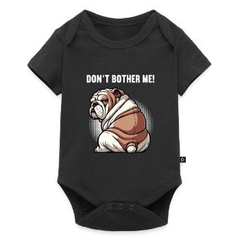 Ne me dérange pas, propriétaire de bulldog anglais - Body à manches courtes Premium Bébé - noir - Devant