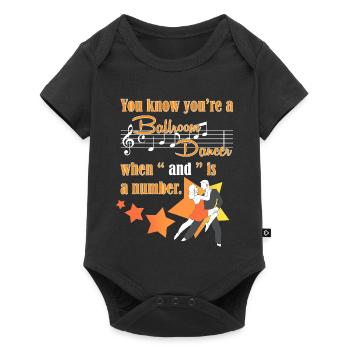Waltz Couple Dance - Baby Premium short-sleeve bodysuit - black - Front