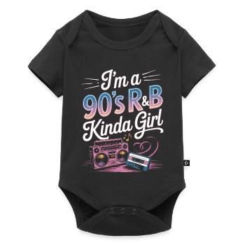I'm a 90s R&B Kinda Girl Retro Music - Baby Premium short-sleeve bodysuit - black - Front