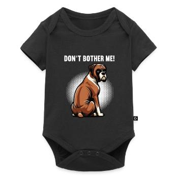 Ne m’embête pas Boxer Holder Boxer Propriétaire de boxer - Body à manches courtes Premium Bébé - noir - Devant