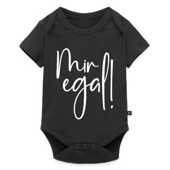 Mir egal - Baby Premium Kurzarmbody - Schwarz - Vorne
