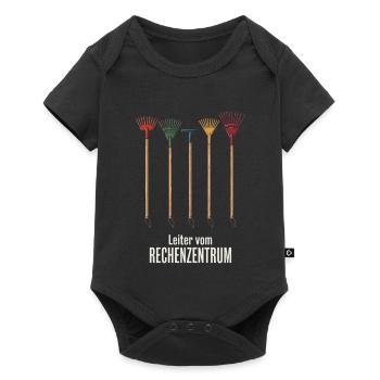 Leiter vom Rechenzentrum Gartenoutfit Gartenarbeit - Baby Premium Kurzarmbody - Schwarz - Vorne