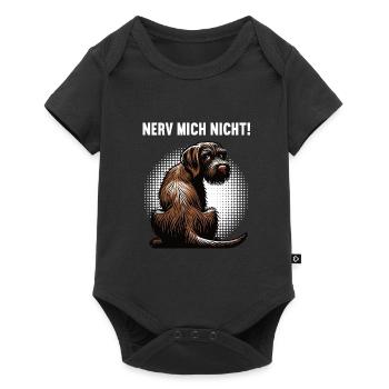 Nerv Mich Nicht Deutsch Drahthaar drahthaar hund - Baby Premium Kurzarmbody - Schwarz - Vorne