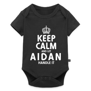 AIDAN Gérez-en - Body à manches courtes Premium Bébé - noir - Devant