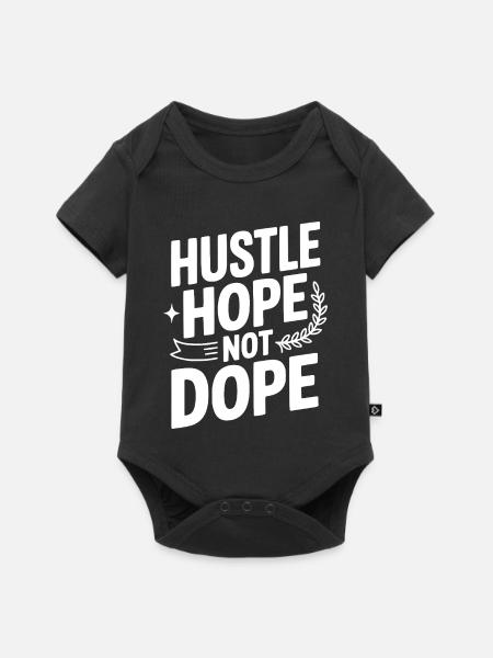 Hustle Hope - Baby Premium Kurzarmbody - Schwarz