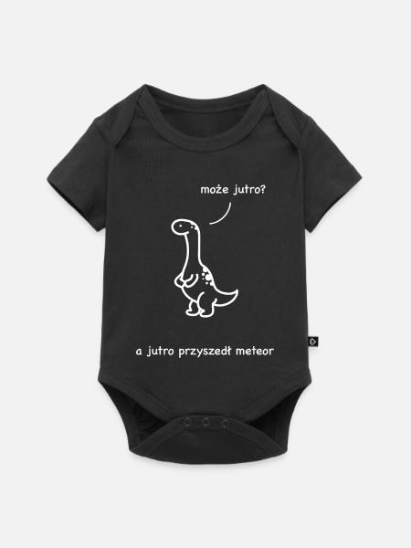 Dinosaurier - Baby Premium Kurzarmbody - Schwarz