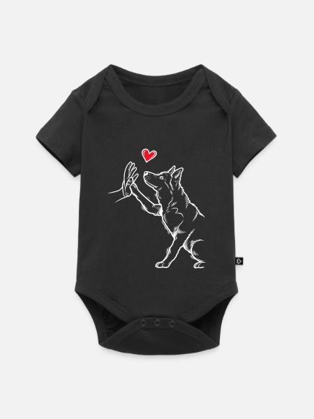 Husky - Baby Premium Kurzarmbody - Schwarz