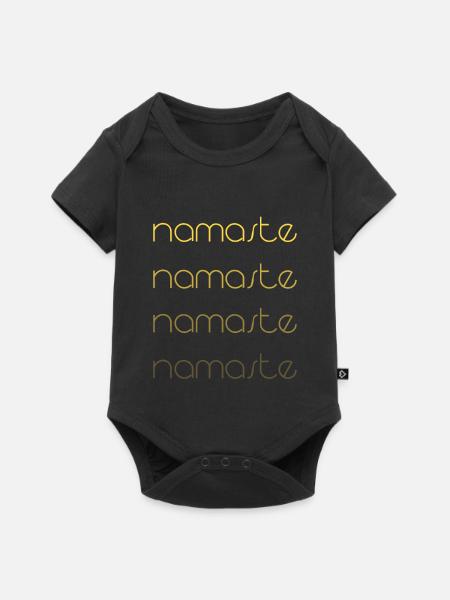 Namaste - Baby Premium Kurzarmbody - Schwarz