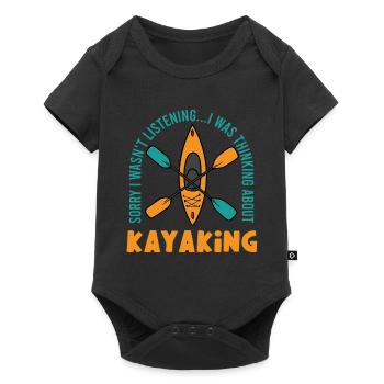 Thinking About Kayaking Whitewater Kayak Sports - Baby Premium short-sleeve bodysuit - black - Front