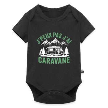 J'peux pas j'ai caravane - Body à manches courtes Premium Bébé - noir - Devant