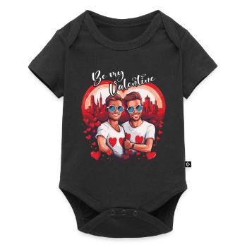 LGBT Gay Valentine's Day Idea for Gays - Baby Premium short-sleeve bodysuit - black - Front