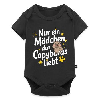 Capybara Wasserschwein Capybaras - Baby Premium short-sleeve bodysuit - black - Front