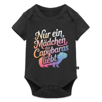 Capybara Wasserschwein Capybaras - Baby Premium short-sleeve bodysuit - black - Front