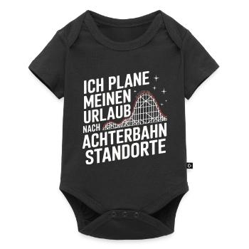 Roller Coaster Amusement Park Roller Coaster - Baby Premium short-sleeve bodysuit - black - Front