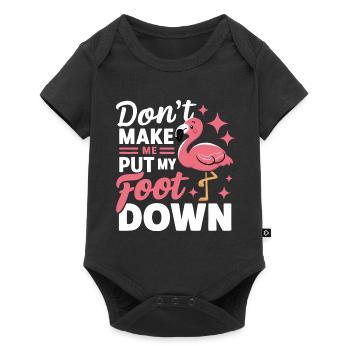 Flamingo Animal Pink - Baby Premium short-sleeve bodysuit - black - Front