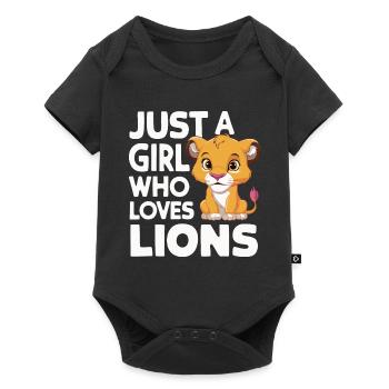 Lion Lion Animal Africa - Baby Premium short-sleeve bodysuit - black - Front