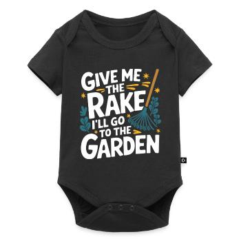 Gardener Garden Plants Gardening - Baby Premium short-sleeve bodysuit - black - Front